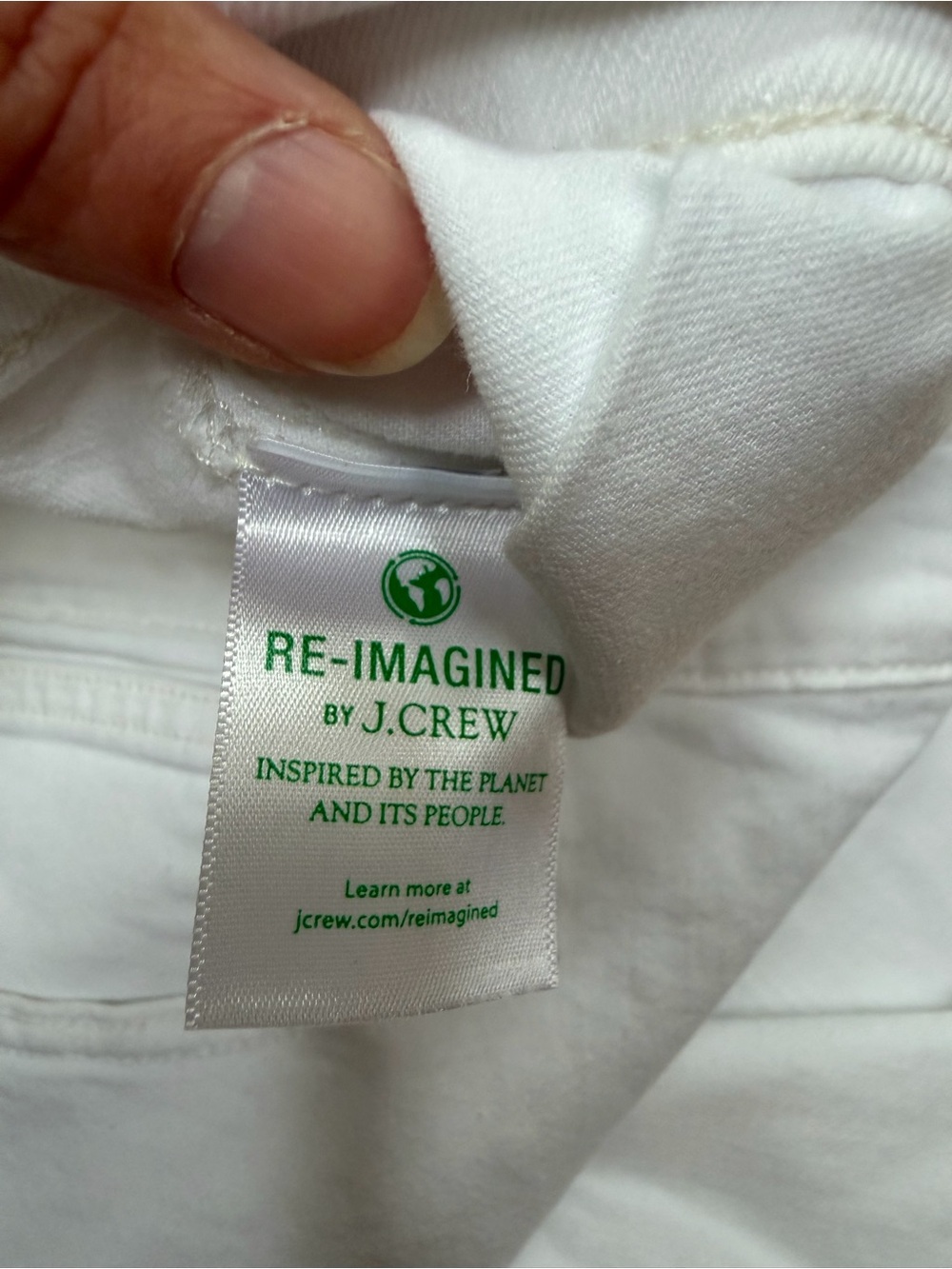 J. Crew White Denim Cutoff Women's Shorts - Picture 5 of 6